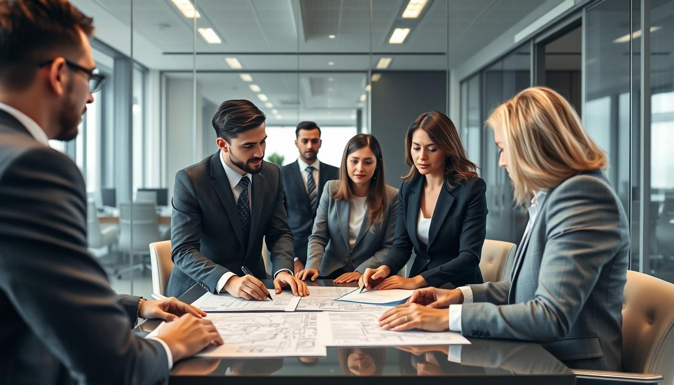 Family reviewing legal documents